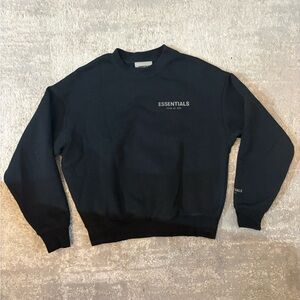 Fear of God Essentials Black Crewneck Sweater